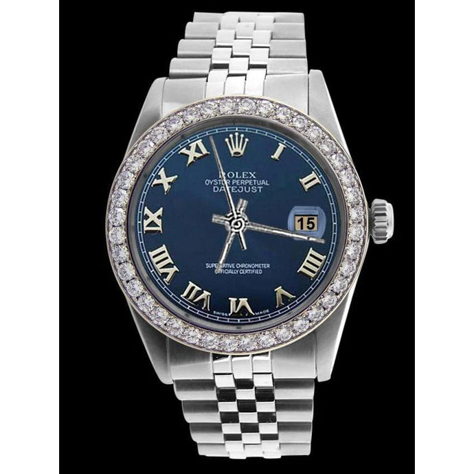 Datumjust Rolex herenhorloge Roestvrij staal Jubileumarmband Diamanten rand snel ingesteld
