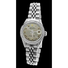 Afbeelding in Gallery-weergave laden, Datumjust roestvrijstalen jubileumarmband Romeinse wijzerplaat dame Rolex horloge diamant

