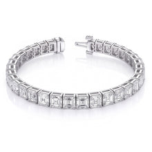 Afbeelding in Gallery-weergave laden, De Duurste Armband Met Asscher Natuurlijke uit de aarde gewonnen Diamanten
