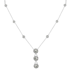 Uit de aarde gewonnen Old Mine Slijpvorm Fijne Diamant Hanger