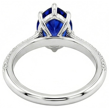 Afbeelding in Gallery-weergave laden, Diamant Ceylon Sapphire Trouwring Prong Set Sieraden 3.50 Karaat
