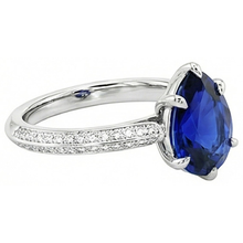 Afbeelding in Gallery-weergave laden, Diamant Ceylon Sapphire Trouwring Prong Set Sieraden 3.50 Karaat
