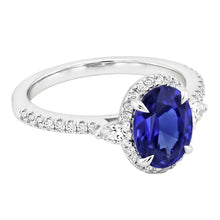 Afbeelding in Gallery-weergave laden, Diamant En Saffier Ring
