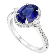 Afbeelding in Gallery-weergave laden, Diamant En Saffier Ring
