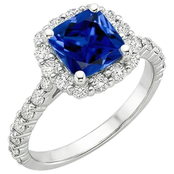Echte Saffier Ring 3.25 Karaat
