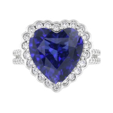 Afbeelding in Gallery-weergave laden, Natuurlijke Saffier Ring 5ct - Witgoud 14K
