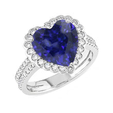 Afbeelding in Gallery-weergave laden, Natuurlijke Saffier Ring 5ct - Witgoud 14K

