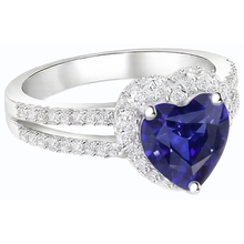Afbeelding in Gallery-weergave laden, echte round diamant 3.50karaat ring profielweergave
