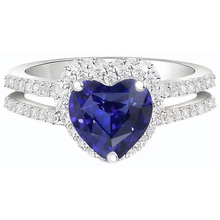 Afbeelding in Gallery-weergave laden, echte round diamant 3.50karaat ring close-up detail
