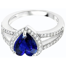 Afbeelding in Gallery-weergave laden, echte round diamant 4karaat ring bovenaanzicht
