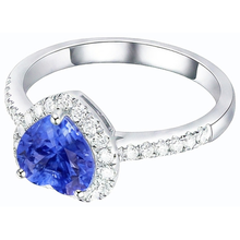 Afbeelding in Gallery-weergave laden, echte round diamant 3.50karaat ring bovenaanzicht
