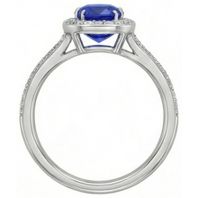 Afbeelding in Gallery-weergave laden, echte round diamant 3karaat ring profielweergave
