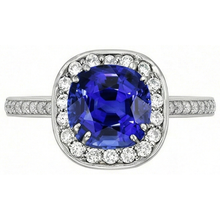 Afbeelding in Gallery-weergave laden, echte round diamant 3karaat ring zijaanzicht
