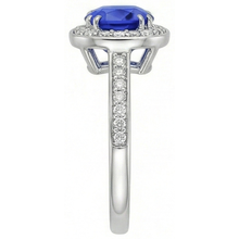Afbeelding in Gallery-weergave laden, echte round diamant 3karaat ring bovenaanzicht
