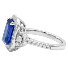 Afbeelding in Gallery-weergave laden, echte round diamant 4.50karaat ring bovenaanzicht
