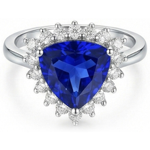 Afbeelding in Gallery-weergave laden, echte round diamant 3.50karaat ring vooraanzicht
