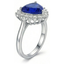 Afbeelding in Gallery-weergave laden, echte round diamant 3.50karaat ring bovenaanzicht
