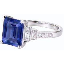 Afbeelding in Gallery-weergave laden, echte round diamant 3karaat ring close-up detail
