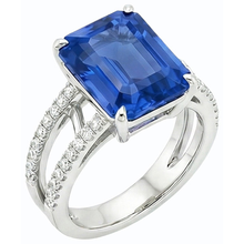 Afbeelding in Gallery-weergave laden, echte round diamant 4.50karaat ring bovenaanzicht
