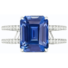 Afbeelding in Gallery-weergave laden, echte round diamant 4.50karaat ring op wit
