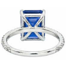 Afbeelding in Gallery-weergave laden, echte round diamant 4.50karaat ring close-up detail
