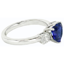 Afbeelding in Gallery-weergave laden, echte round diamant 2.50karaat ring close-up detail
