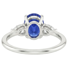 Afbeelding in Gallery-weergave laden, echte oval diamant 3.50karaat ring close-up detail
