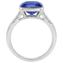 Afbeelding in Gallery-weergave laden, Natuurlijke Saffier Ring 6ct - Witgoud 14K
