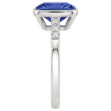 Afbeelding in Gallery-weergave laden, Natuurlijke Saffier Ring 6ct - Witgoud 14K
