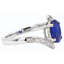Afbeelding in Gallery-weergave laden, echte round diamant 2.50karaat ring profielweergave
