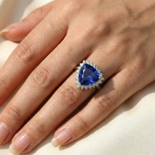 Afbeelding in Gallery-weergave laden, echte round diamant 3.50karaat ring op wit
