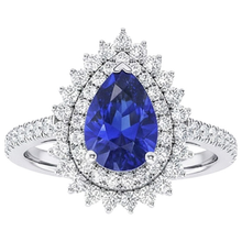 Afbeelding in Gallery-weergave laden, echte round diamant 5.50karaat ring bovenaanzicht
