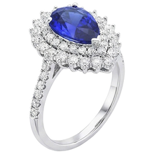 Afbeelding in Gallery-weergave laden, echte round diamant 5.50karaat ring op wit
