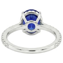 Afbeelding in Gallery-weergave laden, echte round diamant 4karaat ring close-up detail
