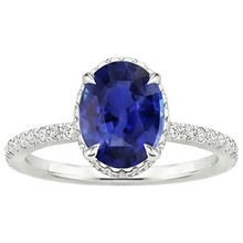 Afbeelding in Gallery-weergave laden, echte round diamant 4karaat ring profielweergave
