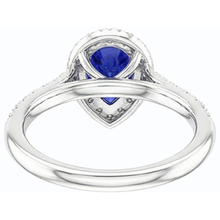 Afbeelding in Gallery-weergave laden, echte round saffier 3.50karaat ring op wit
