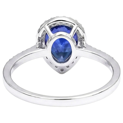 Echte Saffier Ring 3.75 Karaat