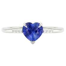 Afbeelding in Gallery-weergave laden, echte round diamant 1.25karaat ring zijaanzicht
