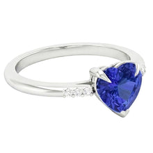Afbeelding in Gallery-weergave laden, echte round diamant 1.25karaat ring close-up detail
