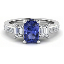 Afbeelding in Gallery-weergave laden, echte diamant 2karaat ring zijaanzicht
