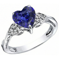 Echte Saffier Ring 2.50 Karaat