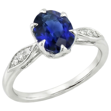 Afbeelding in Gallery-weergave laden, echte round diamant 3.50karaat ring zijaanzicht
