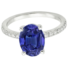 Afbeelding in Gallery-weergave laden, echte round diamant 5karaat ring close-up detail
