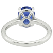 Afbeelding in Gallery-weergave laden, echte round diamant 5karaat ring bovenaanzicht

