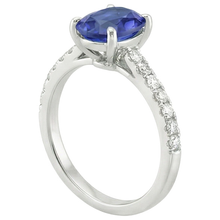Afbeelding in Gallery-weergave laden, echte round diamant 5karaat ring profielweergave
