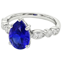 Afbeelding in Gallery-weergave laden, echte round diamant 2.50karaat ring bovenaanzicht
