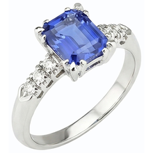 Afbeelding in Gallery-weergave laden, echte round diamant 3karaat ring zijaanzicht
