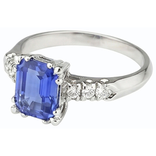 Afbeelding in Gallery-weergave laden, echte round diamant 3karaat ring bovenaanzicht
