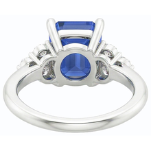 Afbeelding in Gallery-weergave laden, echte round diamant 3.50karaat ring bovenaanzicht
