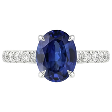 Afbeelding in Gallery-weergave laden, echte round diamant 4karaat ring op wit
